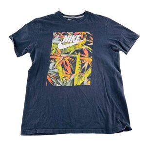 Nike Mens Large Graphic Tee Shirt With Tropical Print